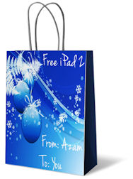 Get a free iPad 2 or similar tablet device of your choice if you sign-up for any of Azam's marketing or design services this Christmas!